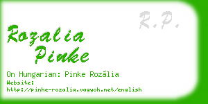 rozalia pinke business card